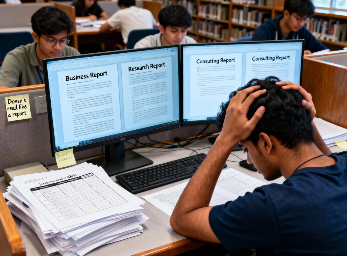 Report 写法太多选不对？留学生如何用多模型对比选出最优版本（附自救流程 + Checklist）